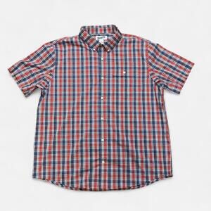 Duluth Trading Co Short Sleeve Button up Untucked Relaxed Fit Size‎ XL